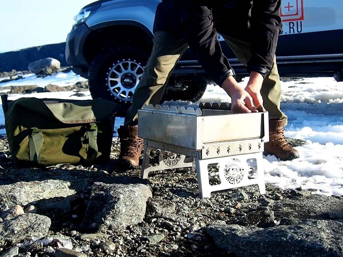 картинка Мангал "КДТ" из пищевой нержавеющей стали