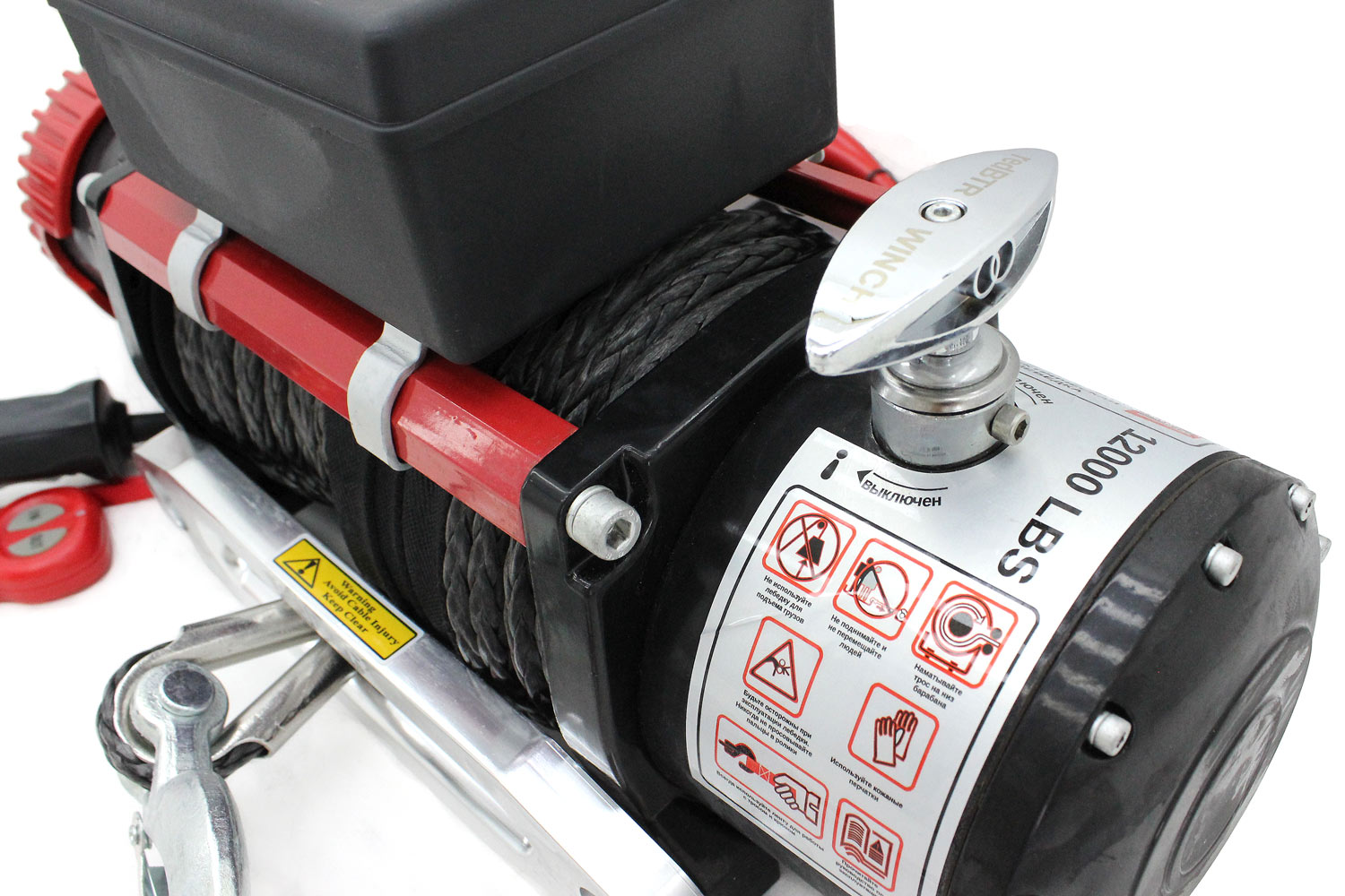 картинка Лебедка redBTR HUNTER 12, 12V, 5448 кг, синтетика