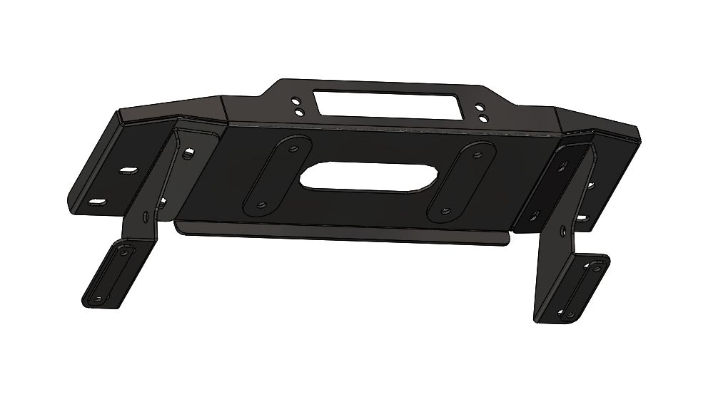 картинка Площадка под лебедку в штатный бампер УАЗ Патриот 2005- АВС-Дизайн ABC.UAZ.PW.34