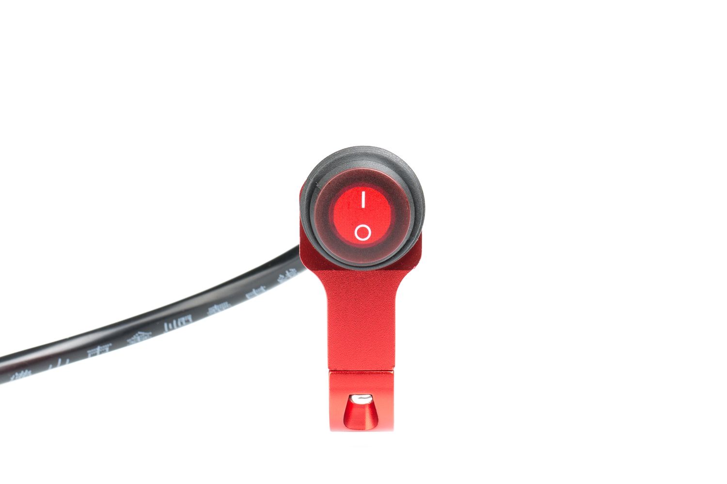 картинка Выключатель влагозащищенный 2210, однокнопочный, цвет корпуса красный, под трубу D22мм