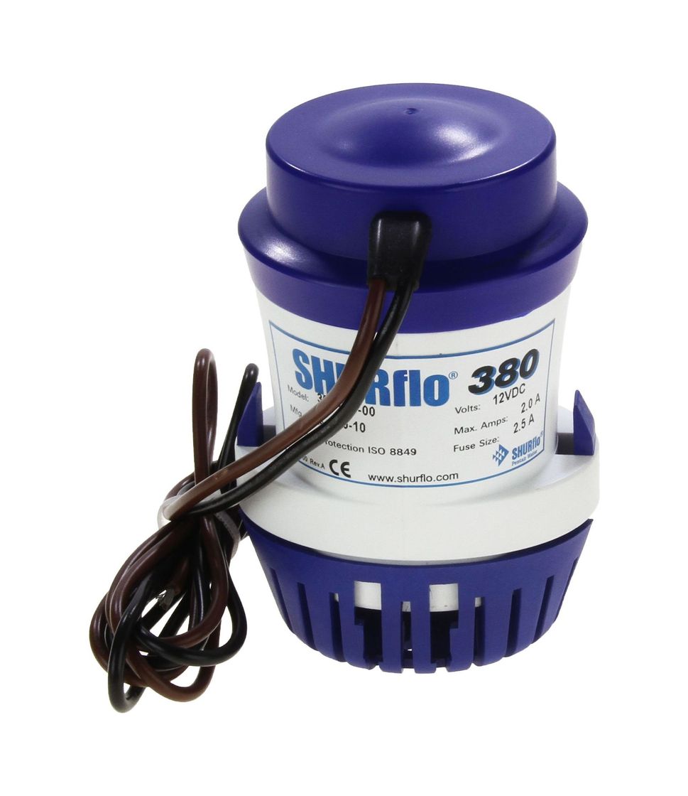 Помпа осушительная Shurflo, 12 В, 380GPH (1438 л/час)