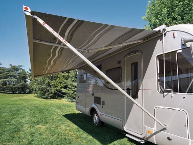 картинка Маркиза Fiamma F45s 3.75м, настенная, корпус белый, полотно серое
