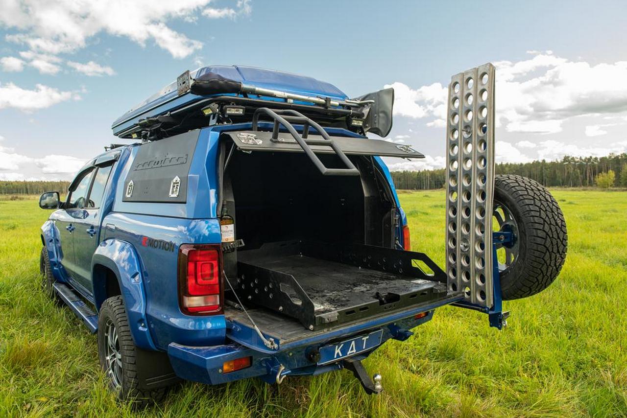 картинка Выкатная платформа узкая (алюминиевая) для средних пикапов