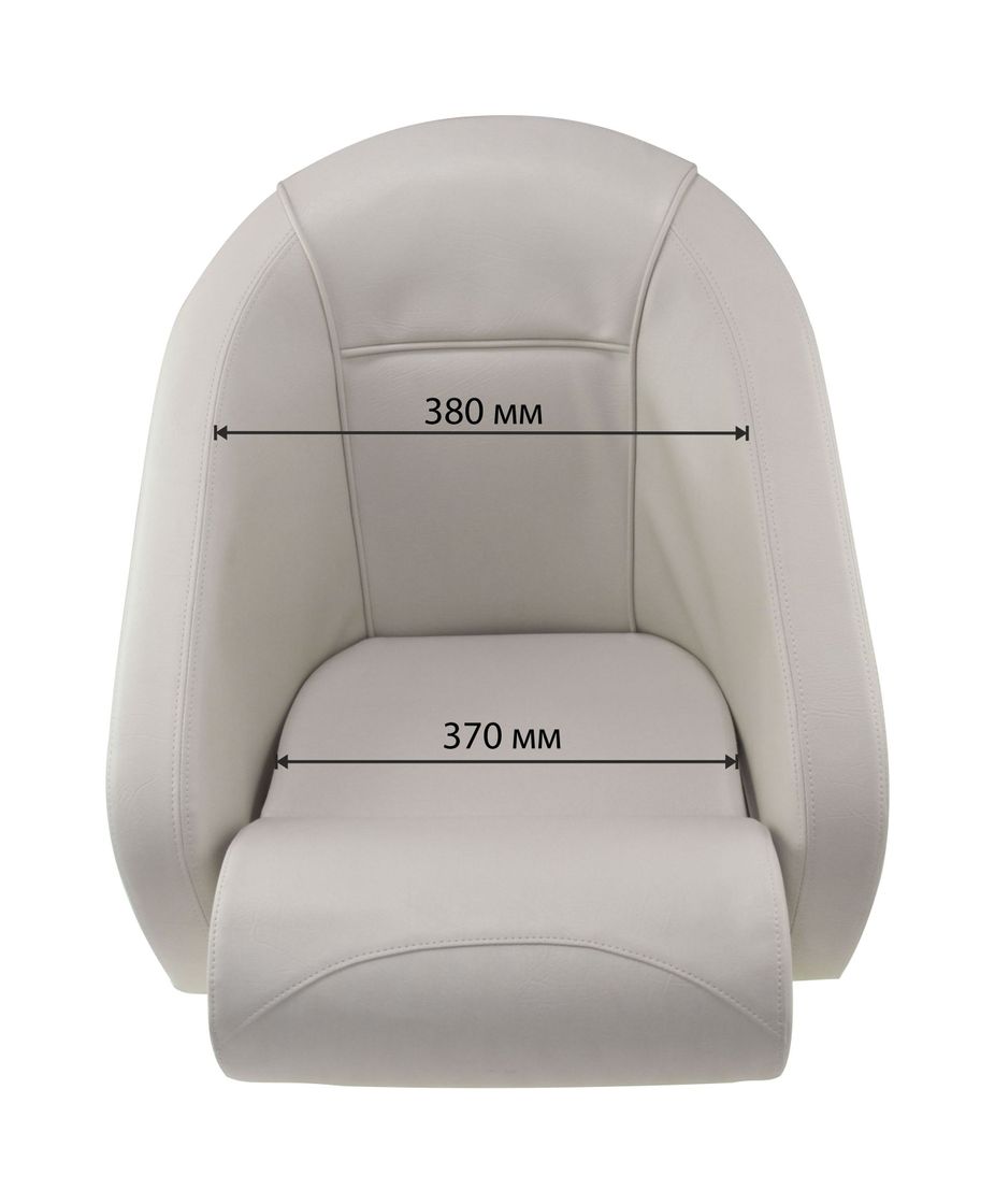 картинка Кресло ROMEO мягкое, подставка, обивка белый винил