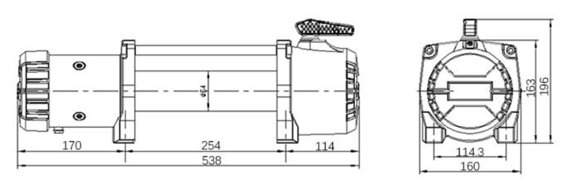 картинка Лебедка T-Max EW12500 MuscleLift 24В синтетика
