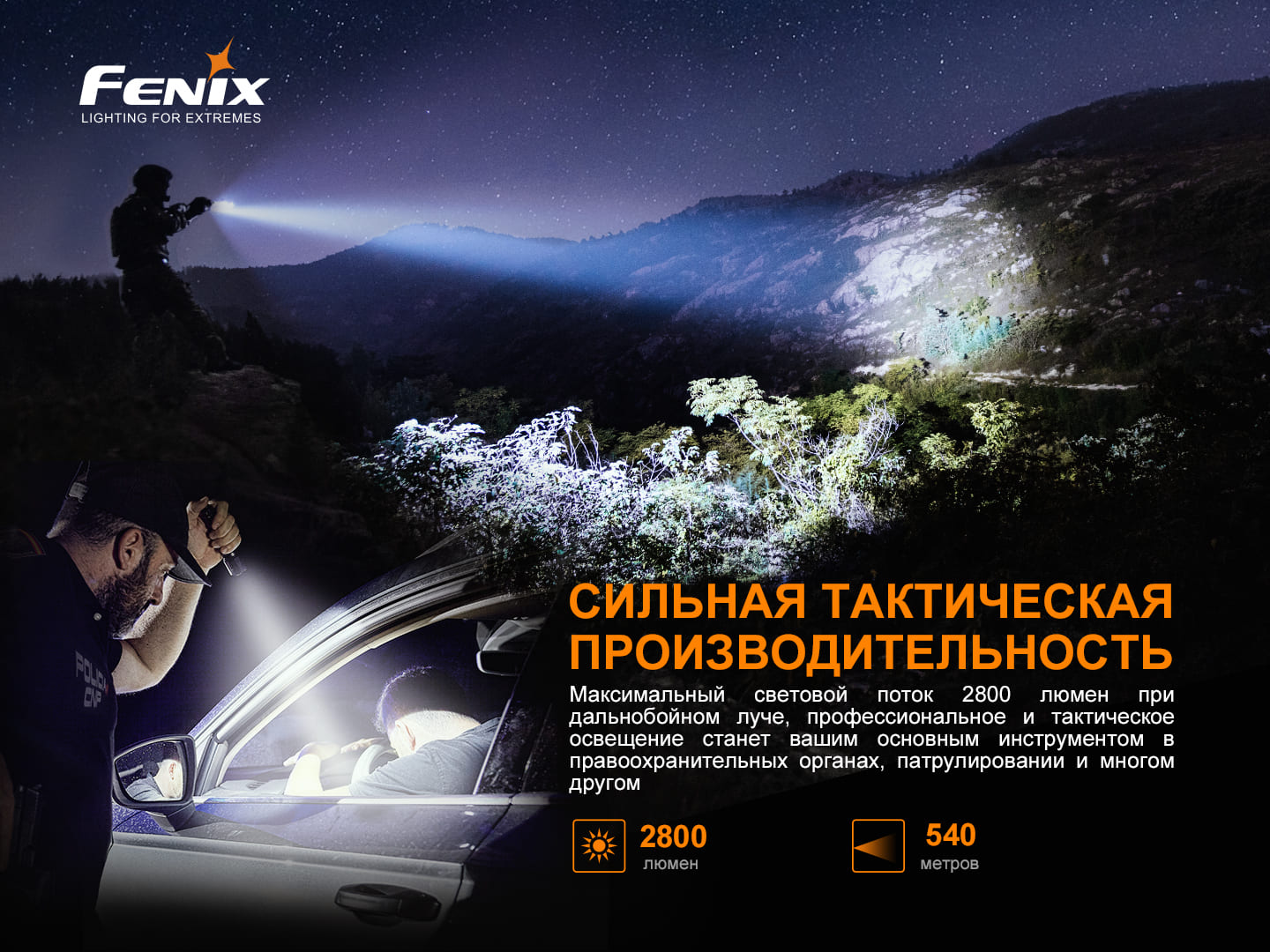 Фонарь Fenix TK22TAC, TK22TAC