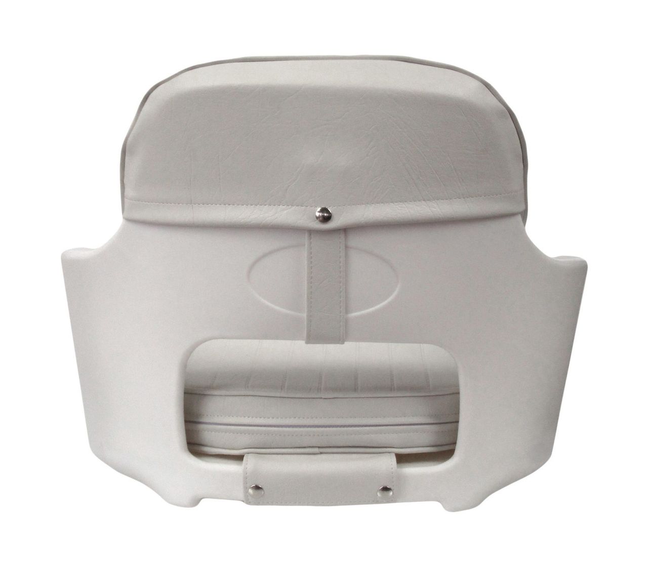 картинка Кресло YACHTSMAN мягкое, съемные подушки, материал белый винил