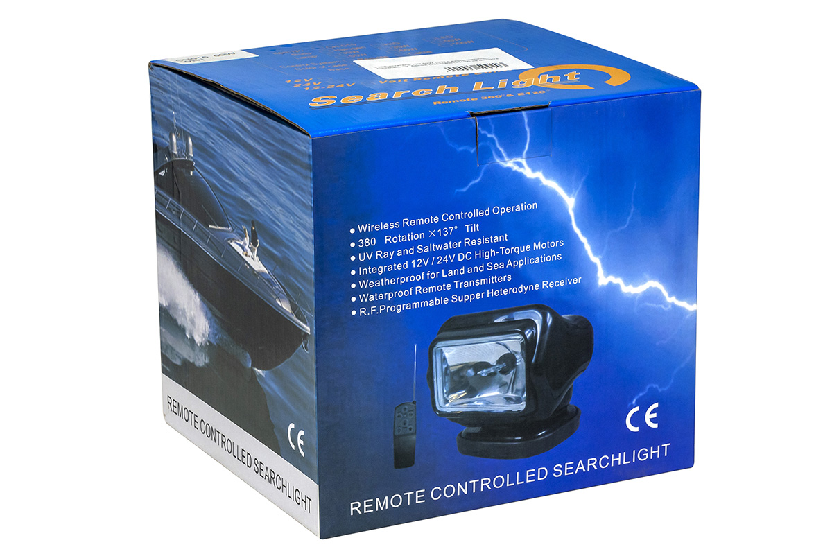 картинка Фара-искатель с пультом черная 60W магнит