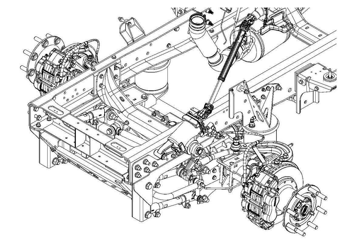 картинка Передняя пневматическая подвеска 4-рычажная 4X4 Silverado 4500/5500/6500
