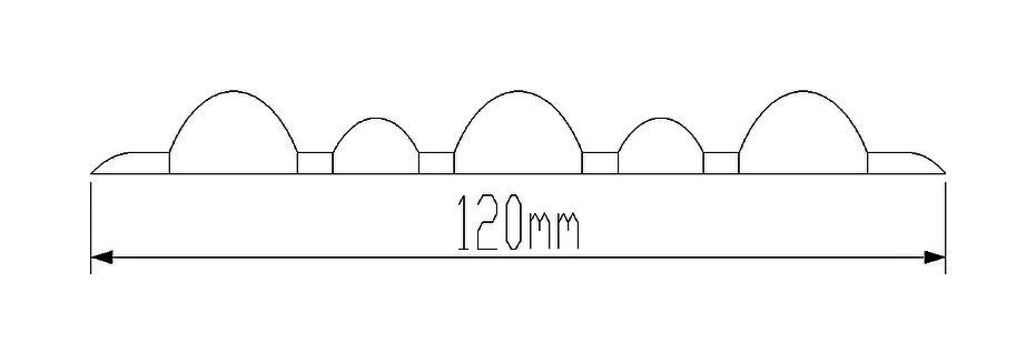 картинка Лента дублирующая, черная, 120 мм