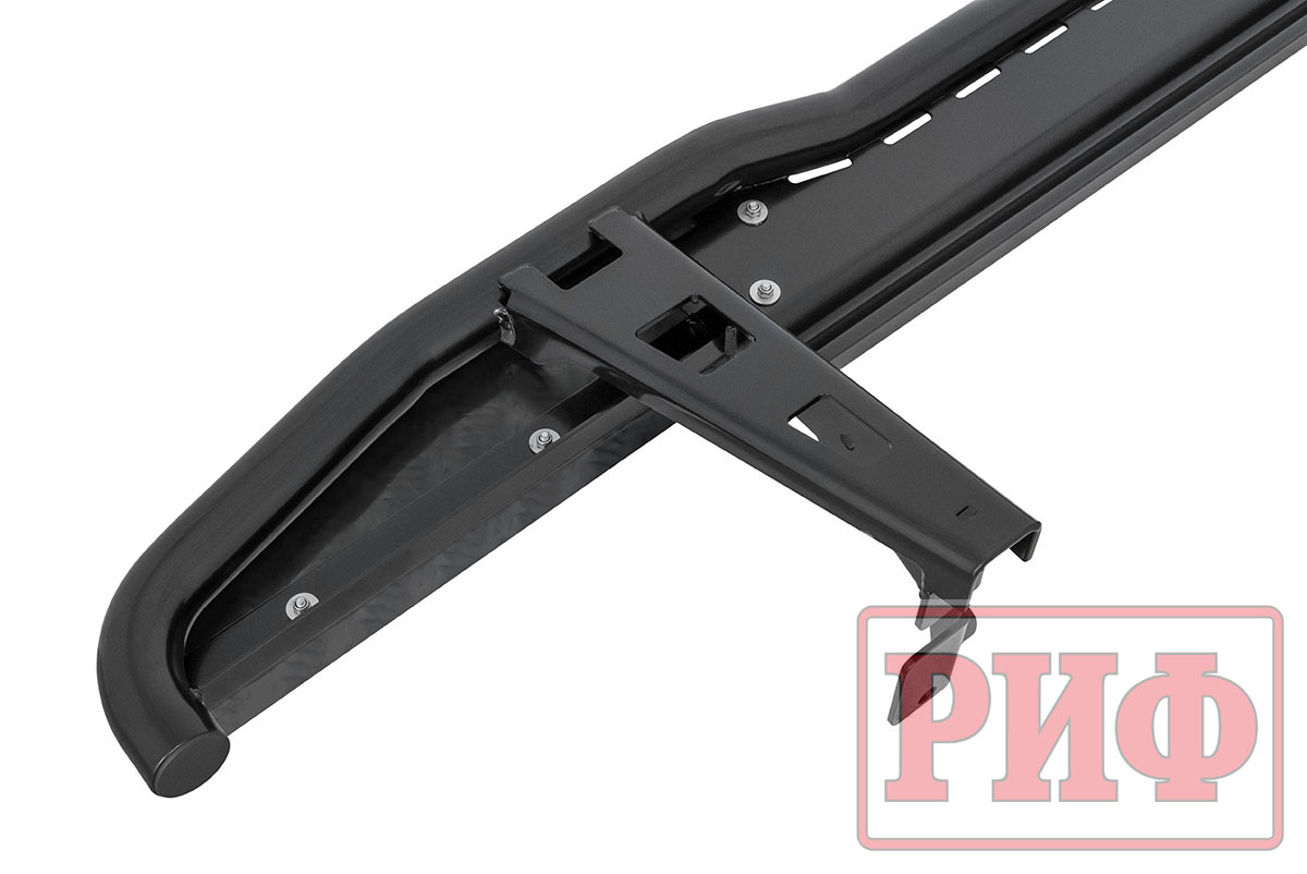 картинка Пороги РИФ силовые Toyota Land Cruiser Prado 120 черные