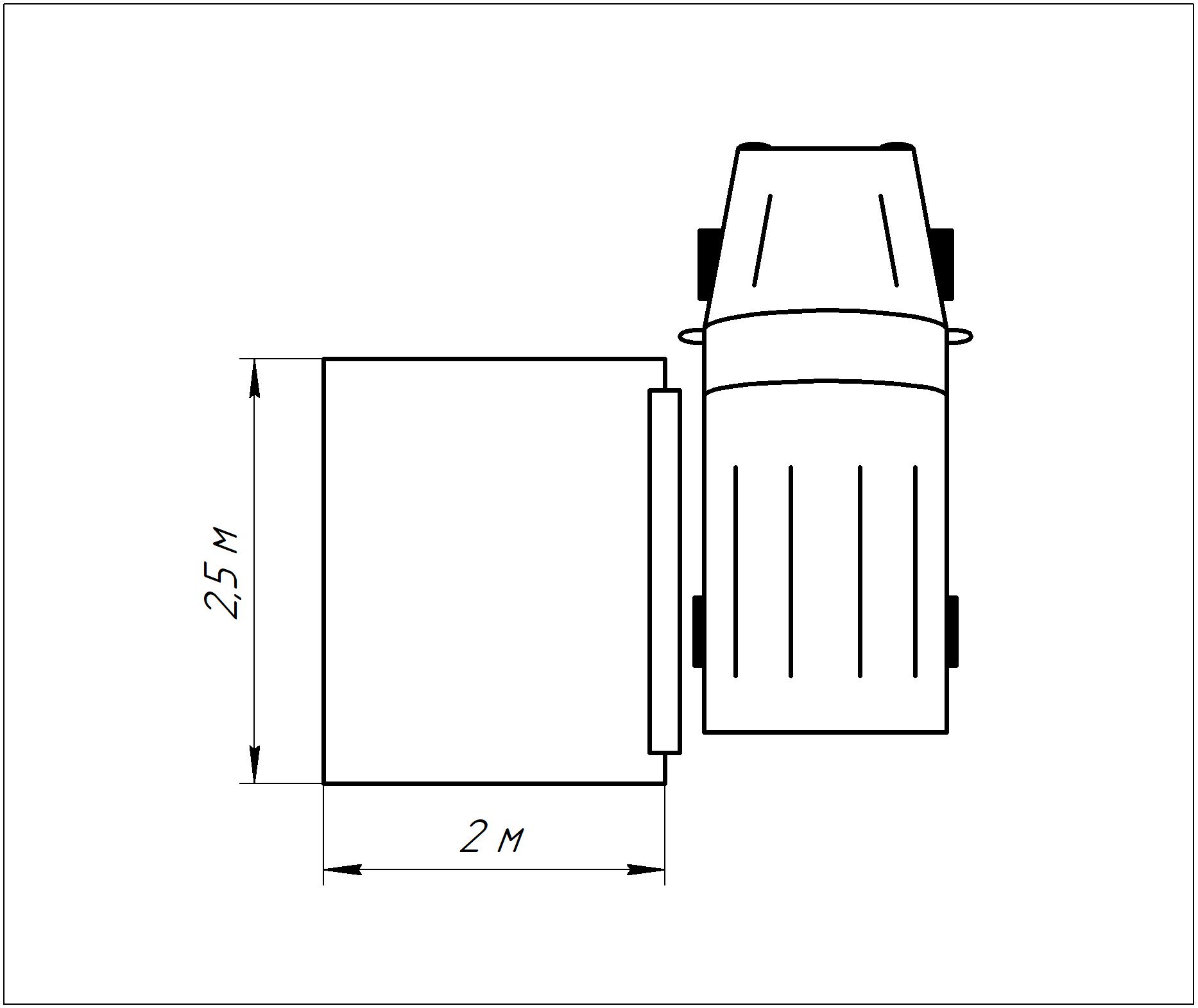 картинка Маркиза автомобильная РИФ 2,5х2,5 м