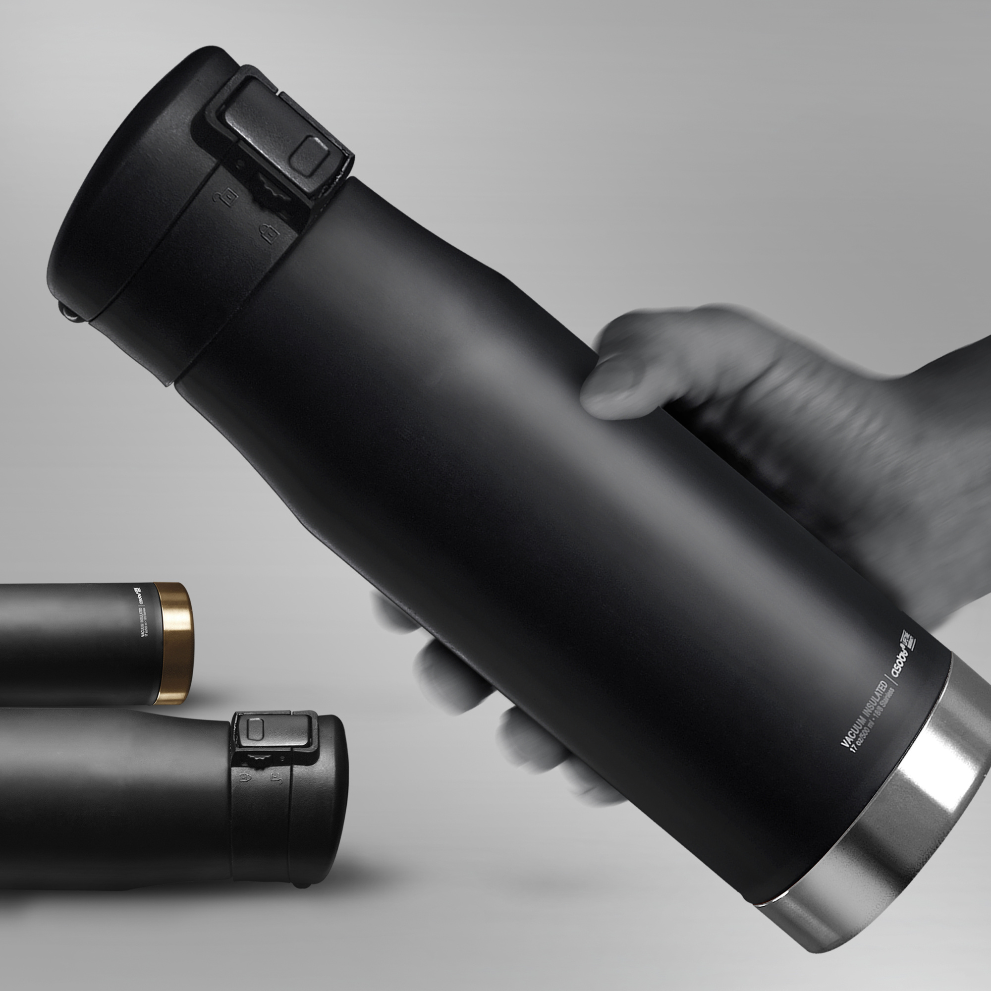 картинка Термос LIBERTY CANTEEN, 500 мл, черный/серебро