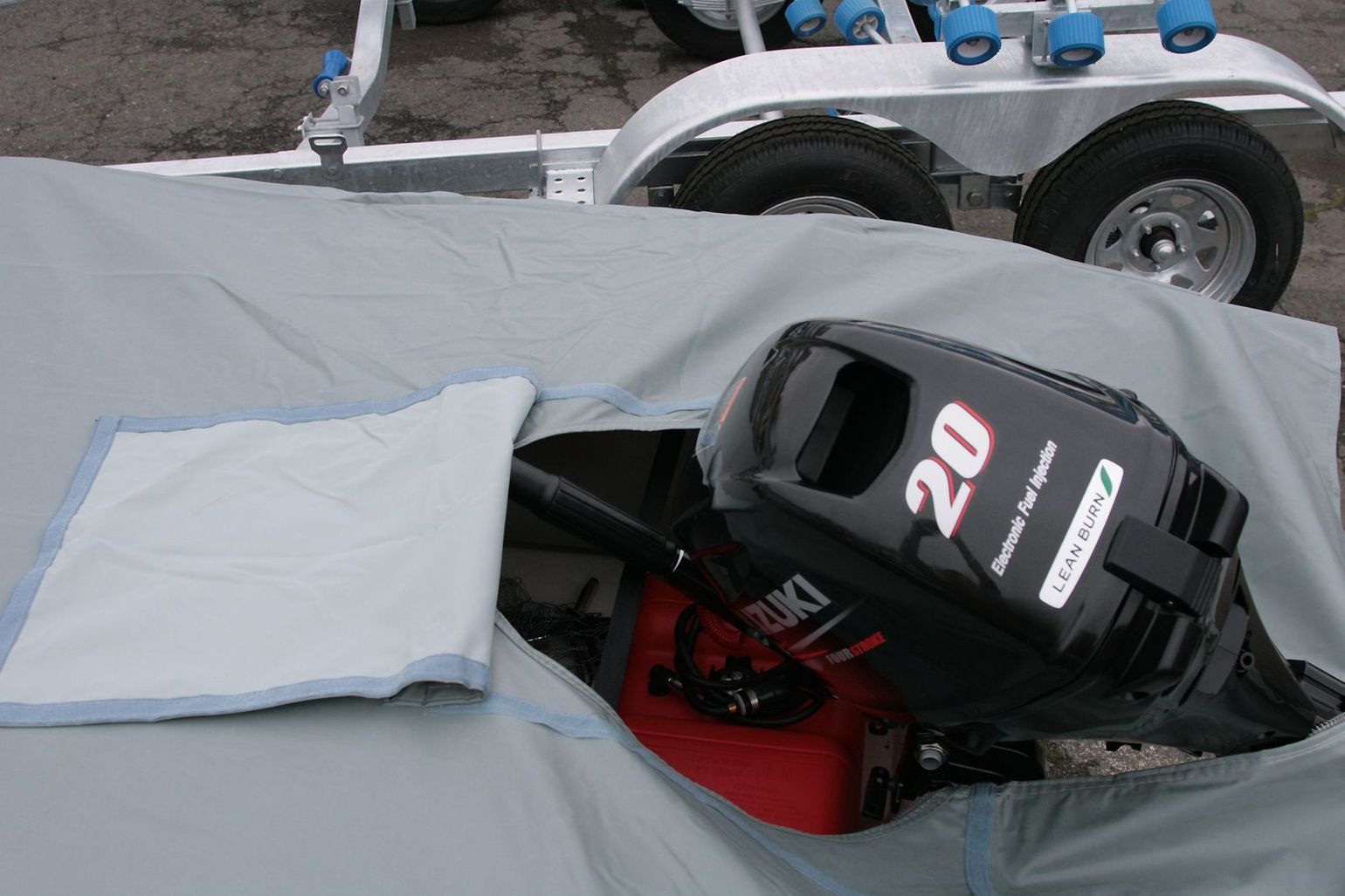 картинка Чехол для лодки длиной 3.5-3.6 м, серый