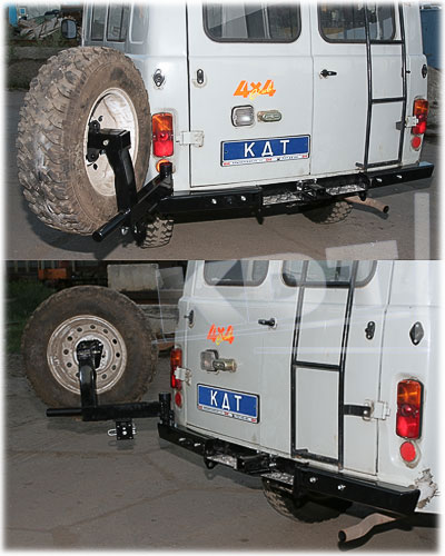 картинка Задний силовой бампер - УАЗ Буханка