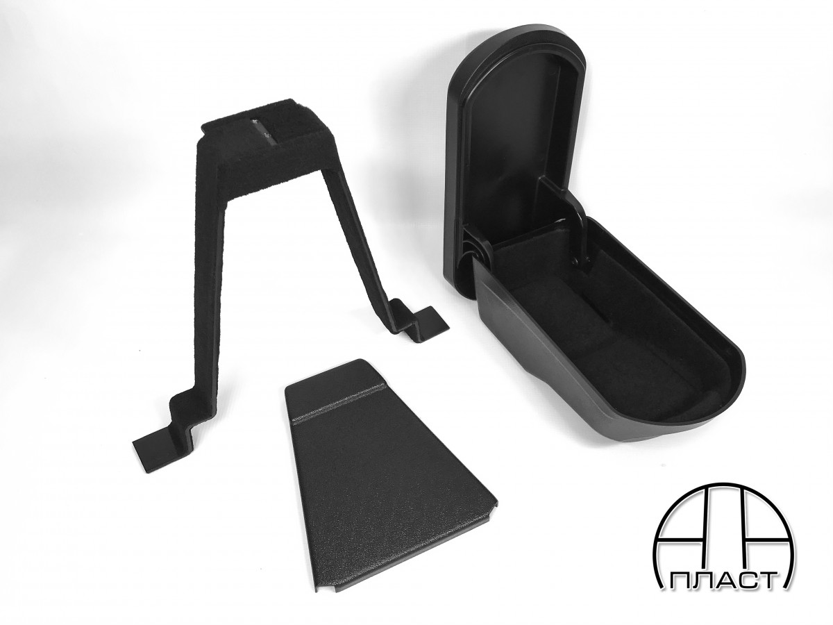 картинка Подлокотник «ArBox2» + адаптер для  Lada: Vesta , Черная Ткань