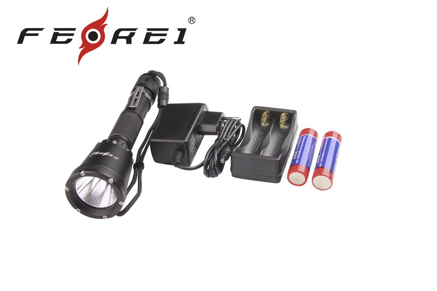 картинка Фонарь для дайвинга Ferei W158 набор, серебряный