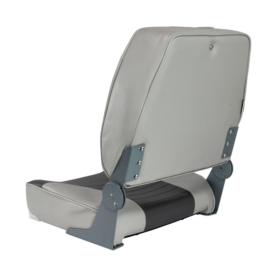 картинка Кресло XXL складное мягкое двухцветное серый/темно-серый