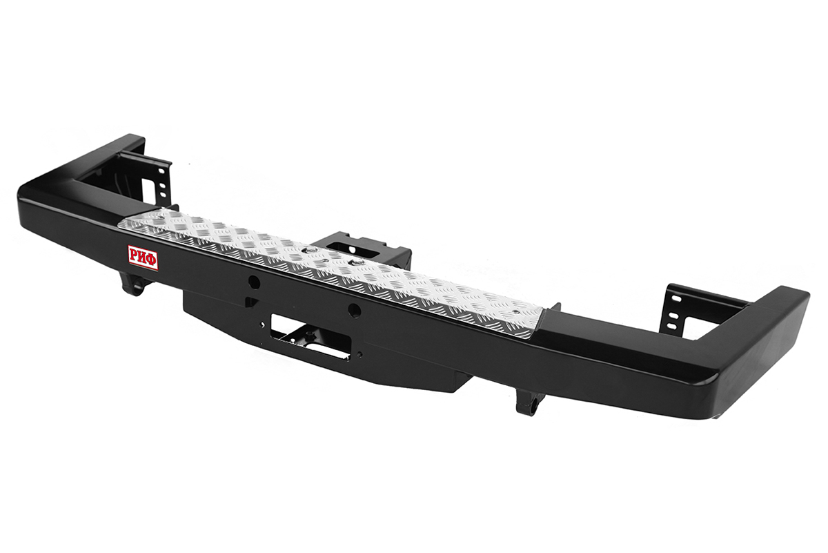 картинка Бампер задний РИФ УАЗ Патриот 2015+ с площадкой под лебедку стандарт
