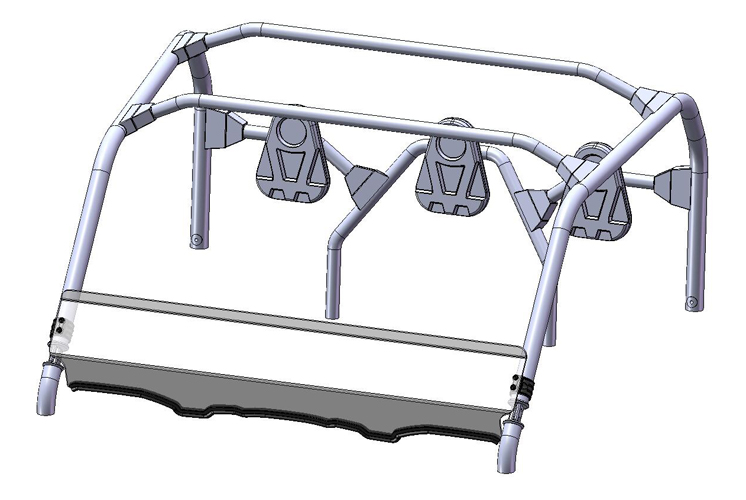 картинка Ветровое стекло Yamaha Viking "Direction2 inc." короткое