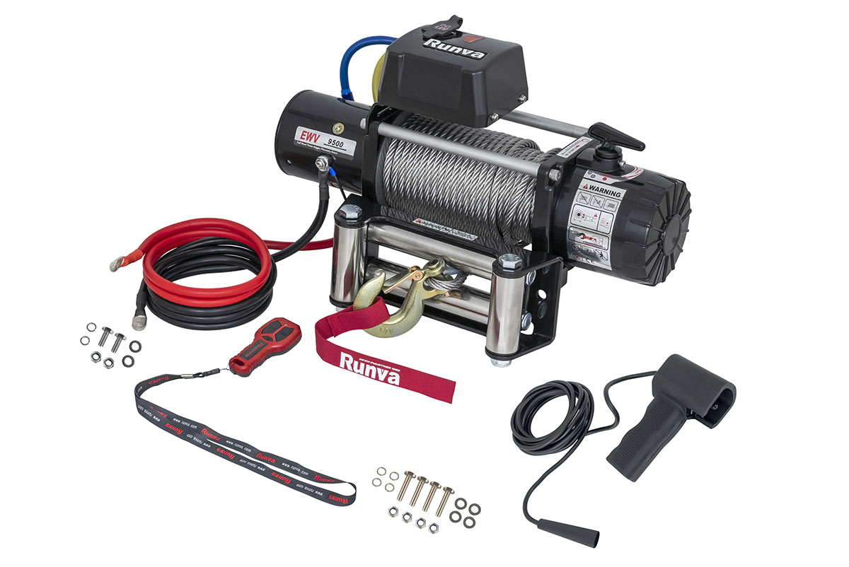 картинка Лебёдка Runva 9500 lbs 4350 кг 12В сталь