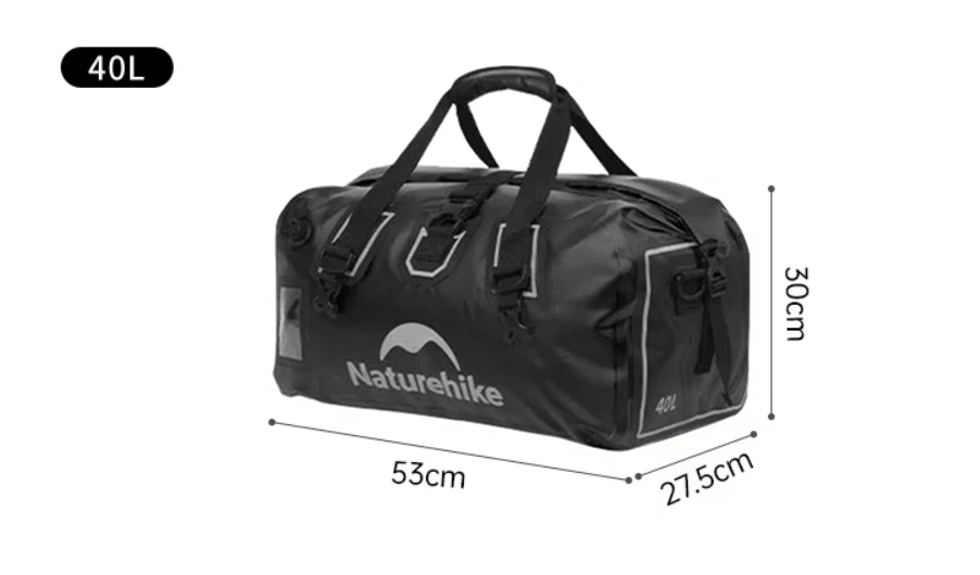 картинка Гермосумка Naturehike 40 л ПВХ (черная)