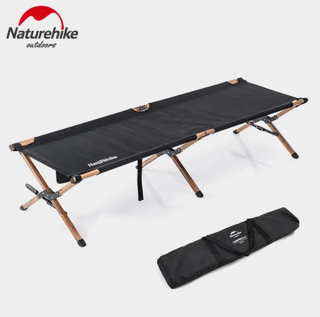 картинка Раскладушка Naturehike XJC03, 196х64х43 см, до 150 кг, черная