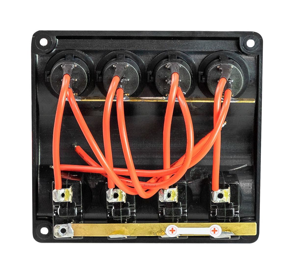 картинка Панель бортового питания 4 переключателя, индикация, автоматы