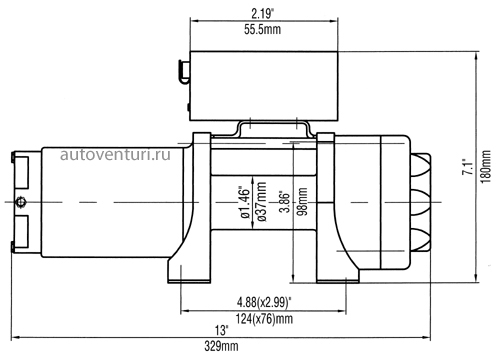 картинка Лебёдка Runva 3500A lbs 1588 кг