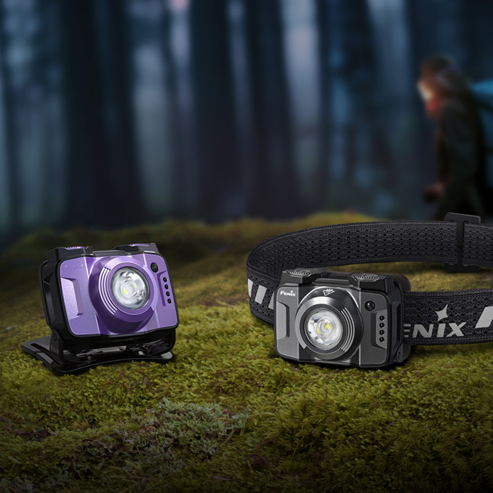 картинка Фонарь Fenix налобный HL12R V2.0 фиолетовый 500 люмен