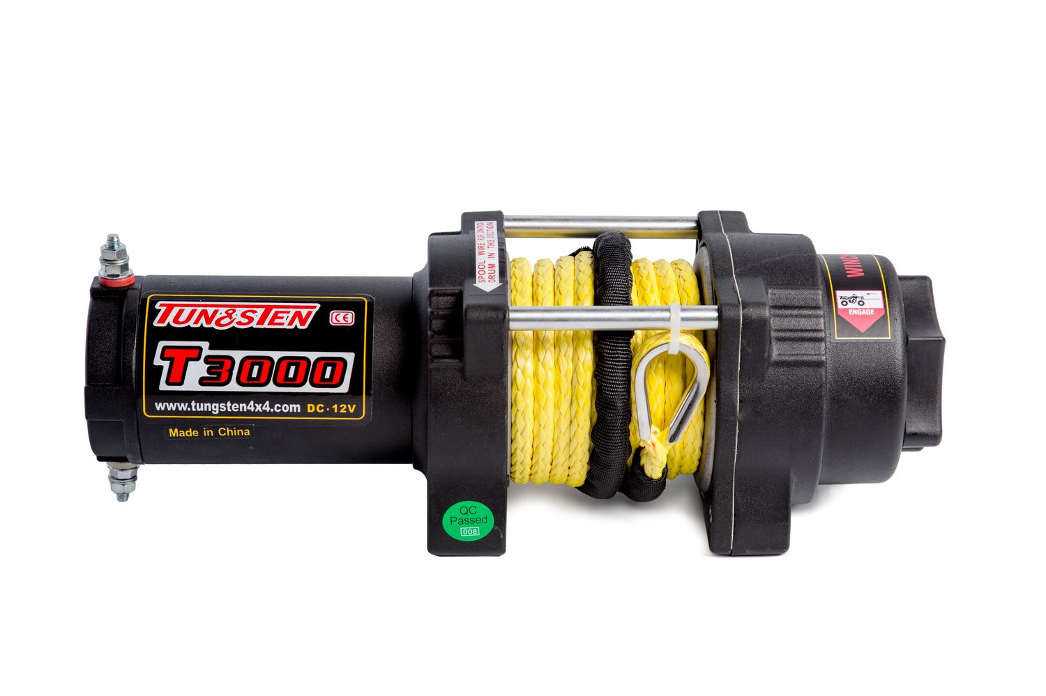 Лебедка Tungsten Winch 3000 синтетика, радиопульт