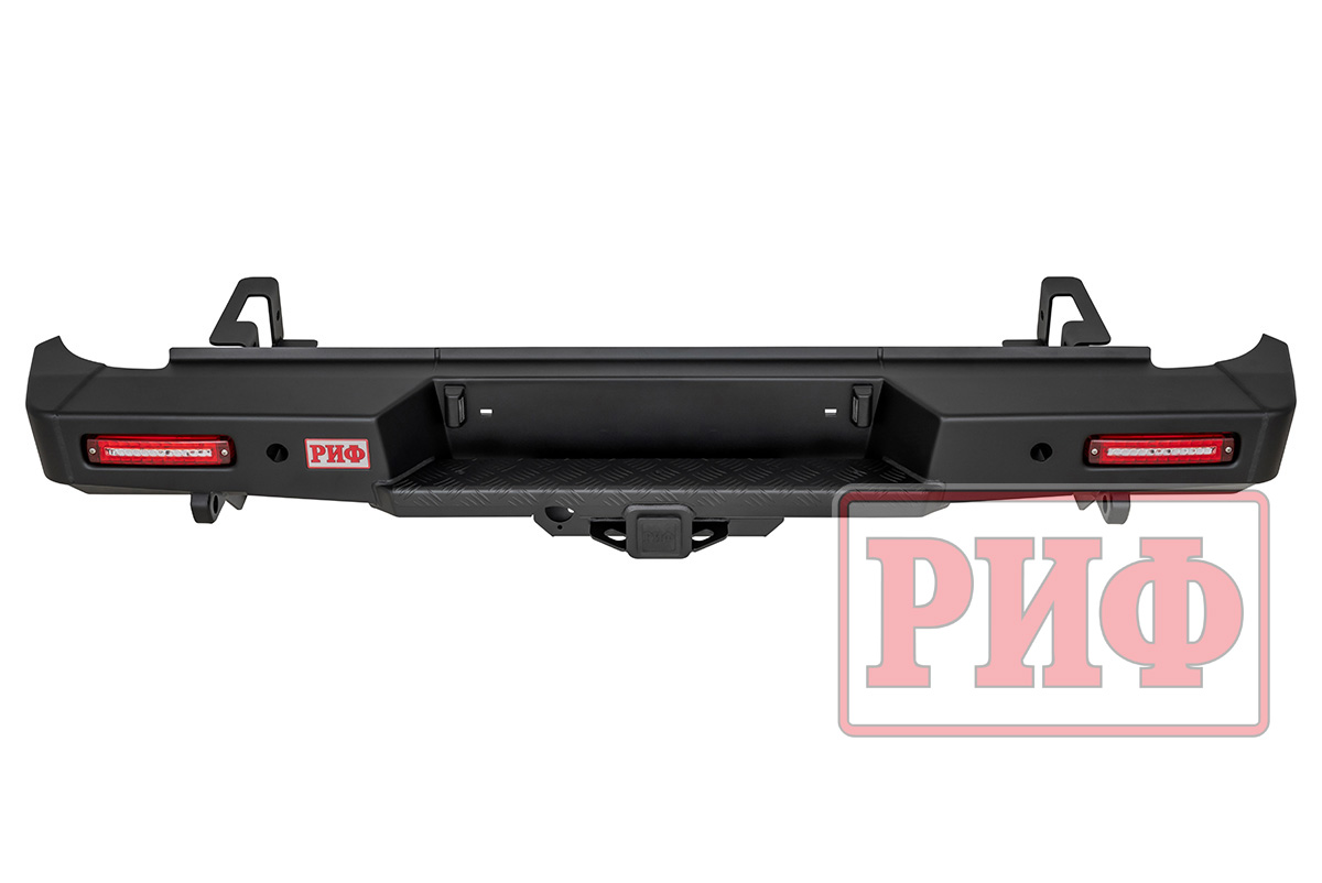 картинка Бампер задний Changan Hunter Plus с квадратом и фонарями РИФ силовой