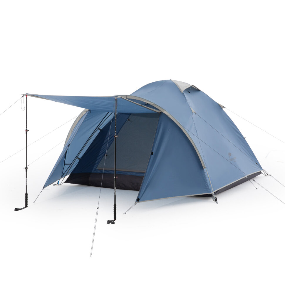 картинка Палатка Naturehike NH21ZP015 3-4 местная голубой, 6927595794012