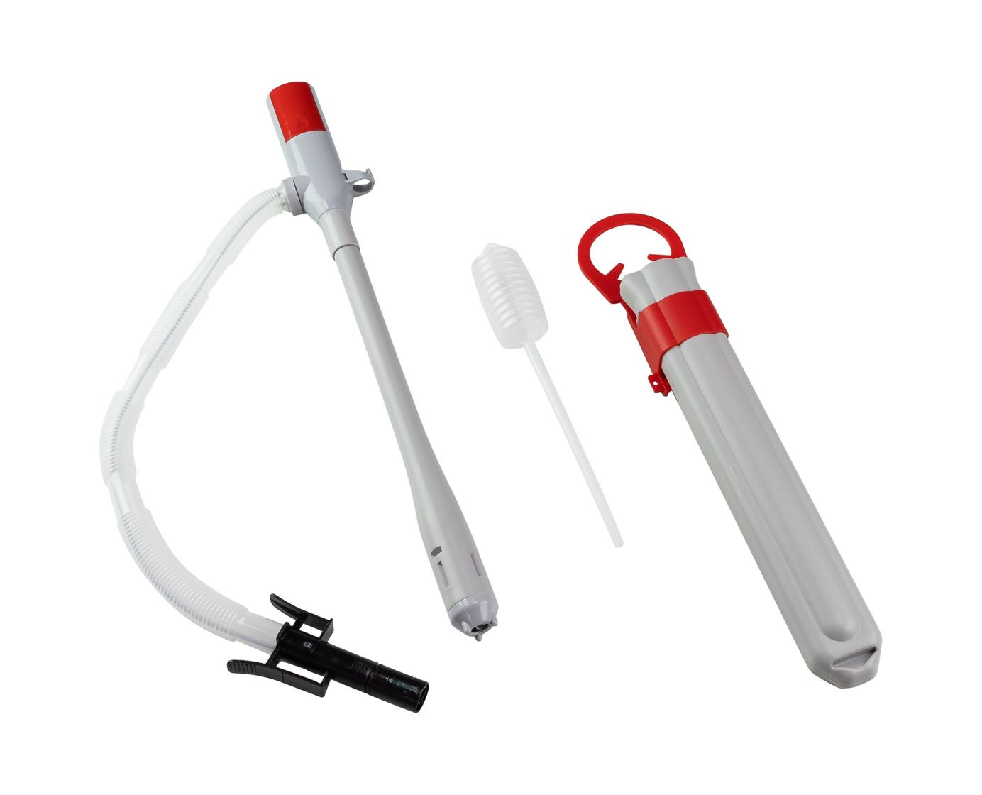 картинка Насос электрический для перекачки топлива на батарейках с чехлом для хранения