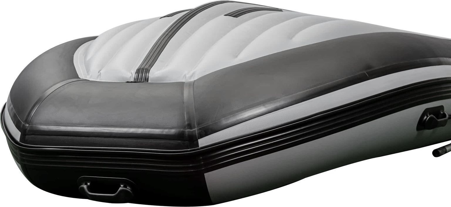 картинка Надувная лодка ПВХ, RiverBoats RB 410 НДНД, серо-оранжевый