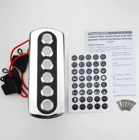 картинка Панель бортового питания, 6 кнопок