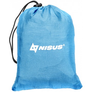 картинка Гамак без планок NISUS 140х260см нейлон 210T голубой/серый