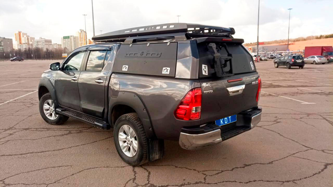 Кунг алюминиевый для Toyota Hilux (с 2015 г.в.) 3 двери, с люком — KDT 15282L