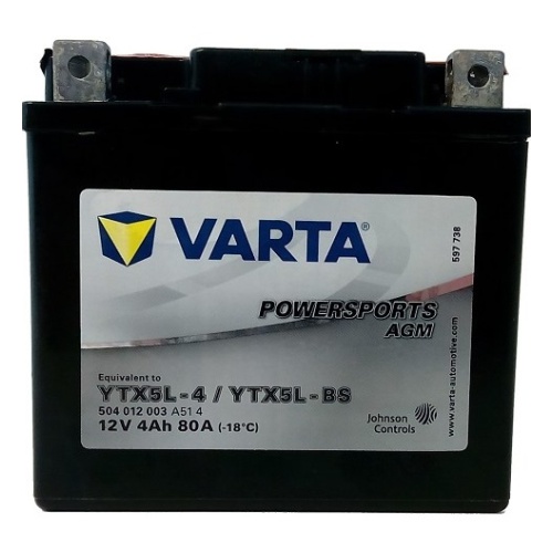 Аккумулятор 4Ah Varta12V 504 012 003 A514 AGM