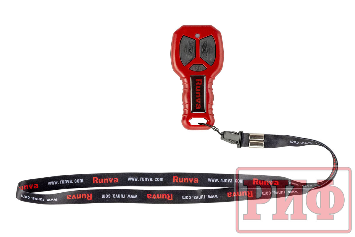 картинка Переносная лебедка РИФ 9500S c квадратом для фаркопа, сталь (облегченная)