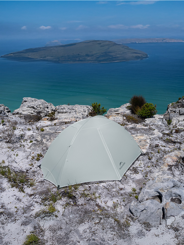 Палатка Naturehike Jiling UL 1-местная, алюминиевый каркас, сверхлегкая, серая