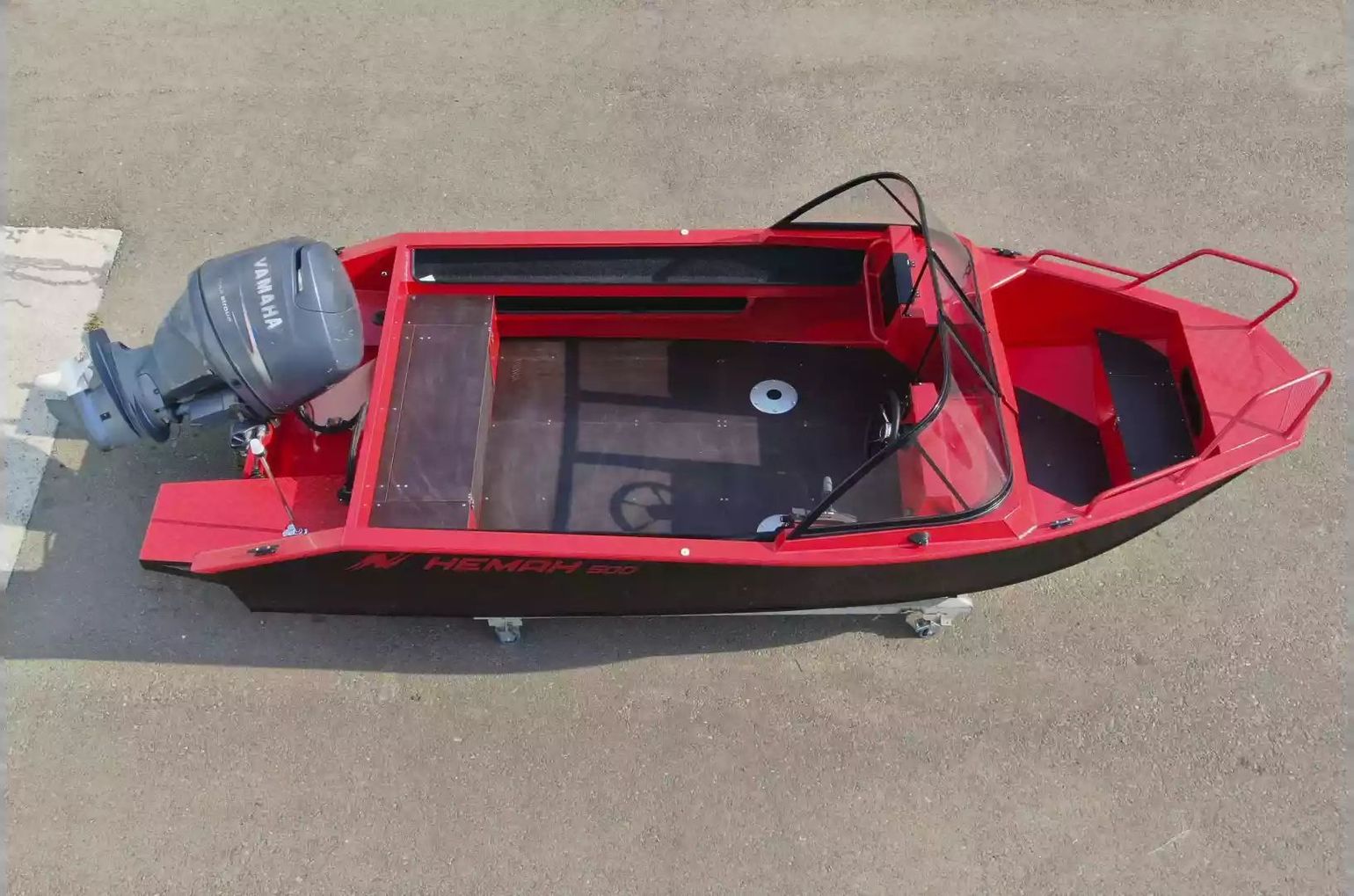 картинка Моторная лодка, Neman 500 DC NEW, зел./серая