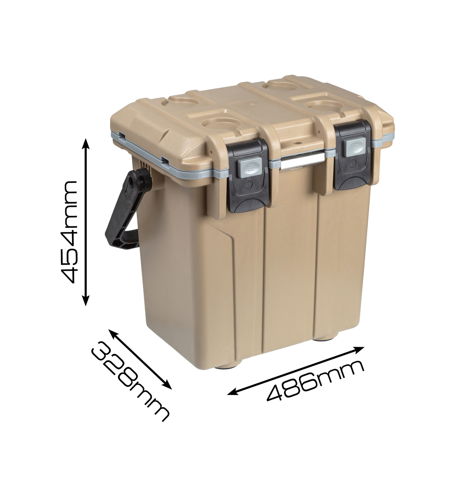 картинка Термоконтейнер объем 50л, Коричневый, внутр. разм. 514*336*372мм, IPX5