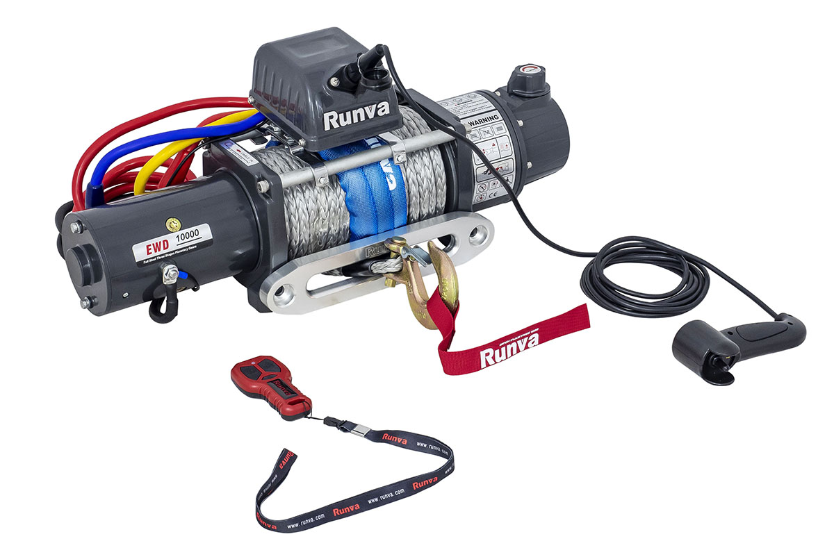 картинка Лебедка Runva 10000 lbs 4500 кг синтетика двухскоростная
