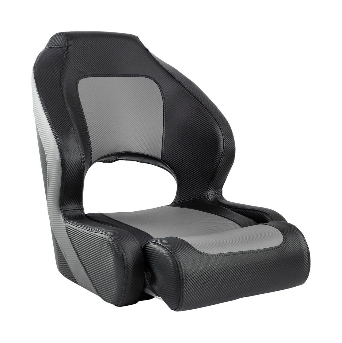 картинка Кресло с болстером Deluxe Carbon, обивка черный/серый винил