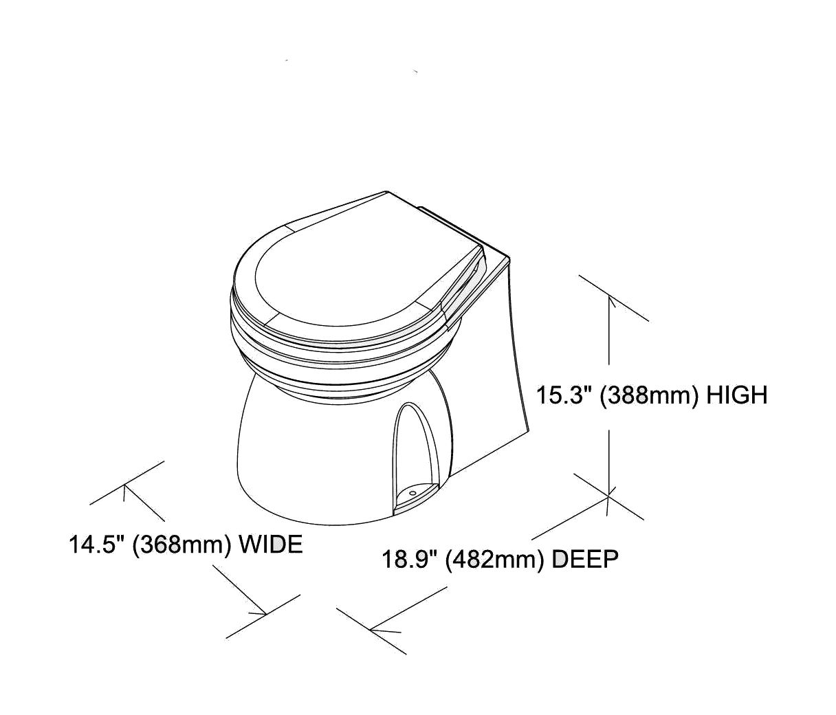 картинка Унитаз с электрической помпой 12 В