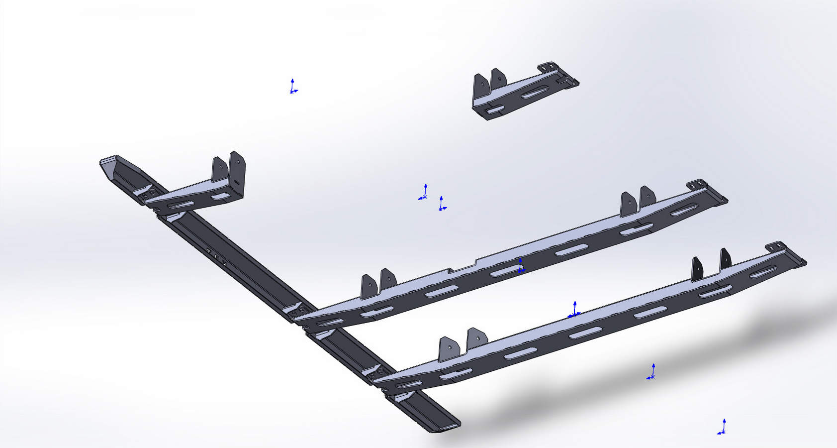 картинка Пороги силовые KDT для Toyota Tundra II поколения