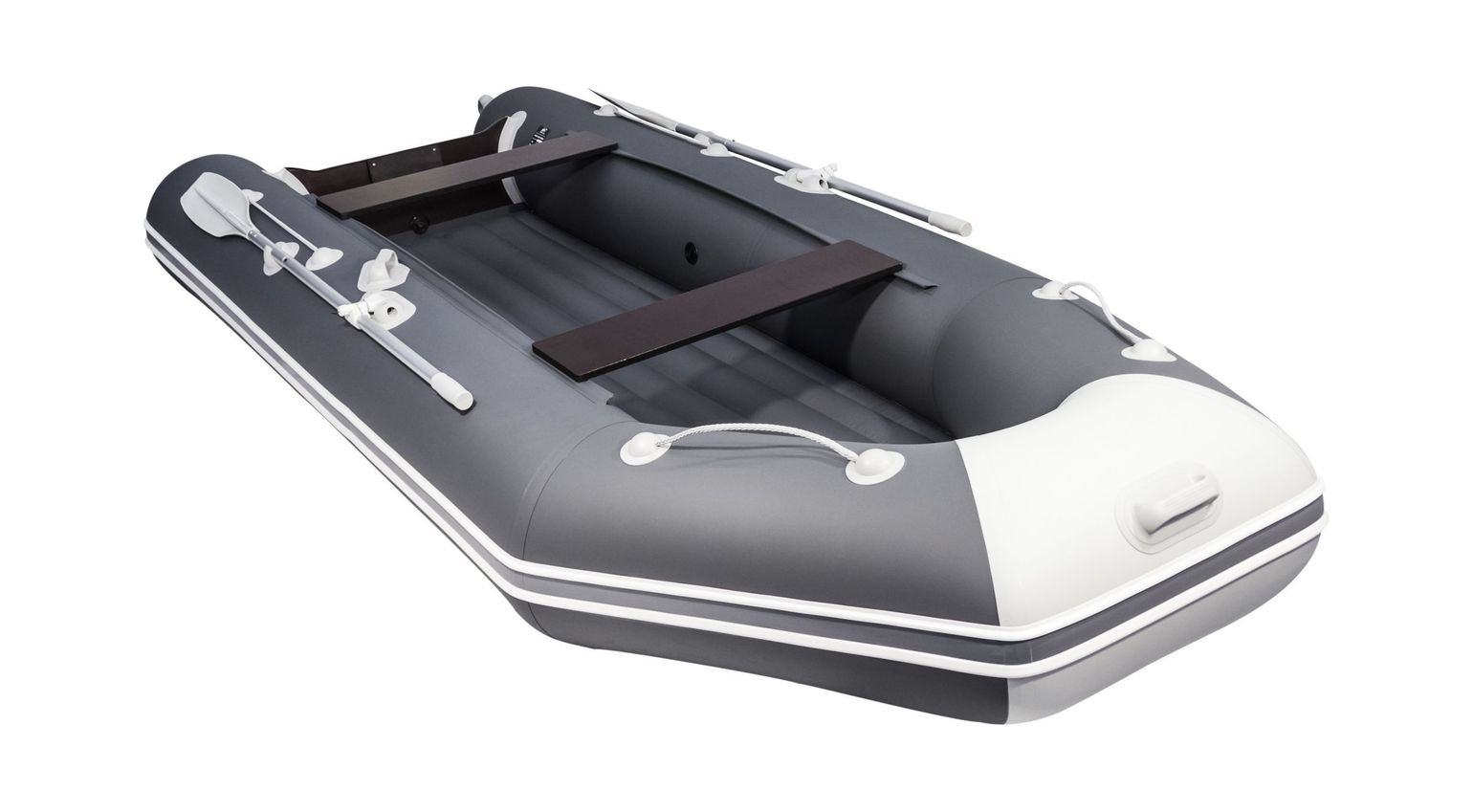 картинка Надувная лодка ПВХ, АКВА 3600 НДНД, графит/светло-серый
