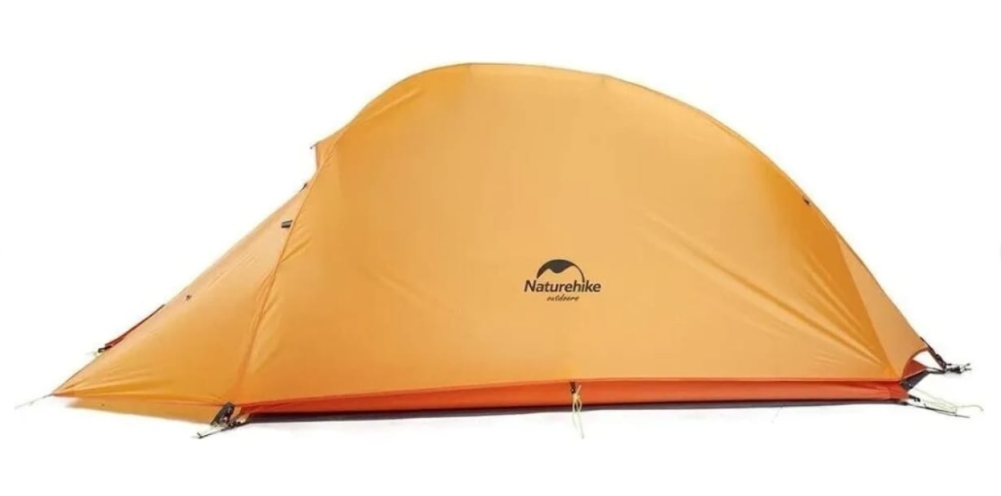 картинка Палатка Naturehike Cloud Up 1-местная, алюминиевый каркас, сверхлегкая, оранжевая