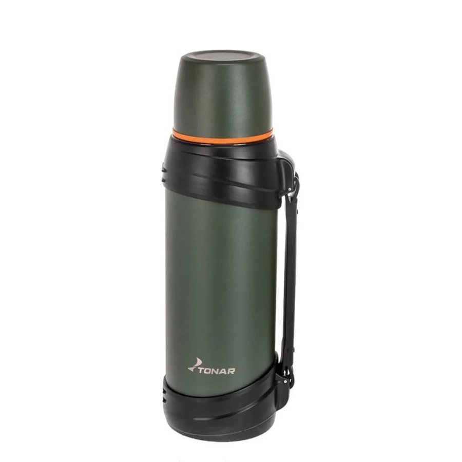 картинка Термос ТОНАР 2500ML хаки (дополн.пласт.чашка, ручка)